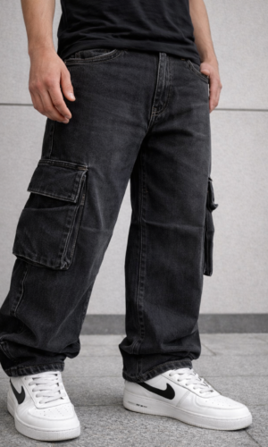 gris2 Baggy Jean Cargo Unisex
