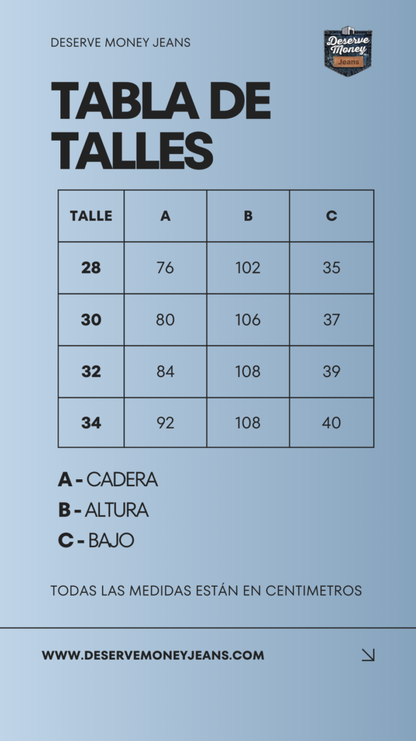 Black and Ivory Minimalist Size Chart Instagram Story Jean Clasico